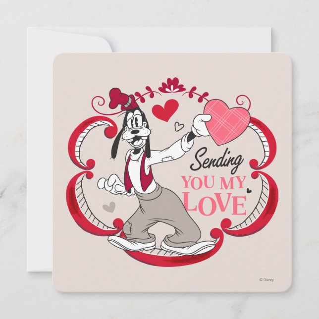 Invitation Goofy - Vous envoyer mon amour (Devant)