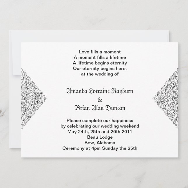 Invitation gothique (Devant)