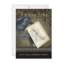 Invitation Gothique Black Crow Medium