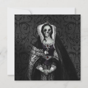 Invitation Gothique Dame de crâne