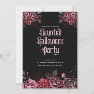 Invitation Gothique de la fête d'Halloween