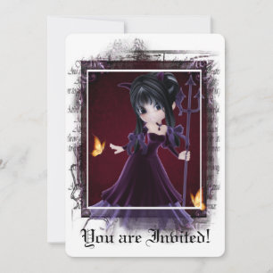 Invitation gothique Douche nuptiale Little Devil 6