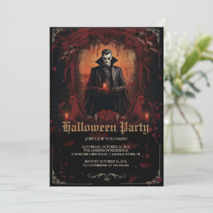 Invitation Gothique Dracula Halloween Party