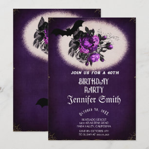 Invitation gothique du 40e anniversaire
