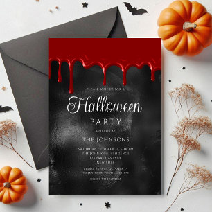 Invitation Gothique élégant Halloween sanglant