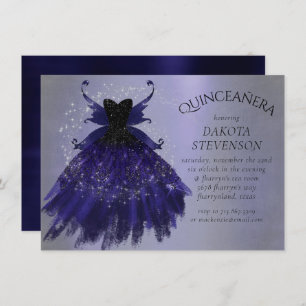 Invitation Gothique Fairy Indigo Gown Fleur royale violet p