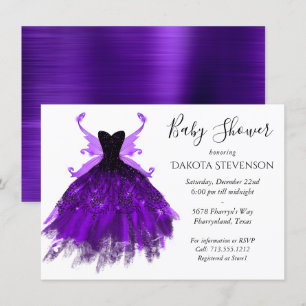 Invitation Gothique Fairy Indigo Gown Fleur royale violet p