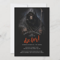 Gothique Horreur Grim Reaper trône