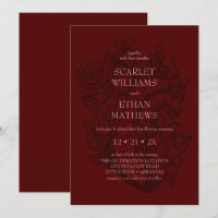 Gothique Manipulant Sang Rouge Floral Coeur Élégan