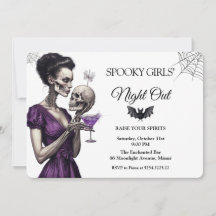 Invitation gothique pour une soirée entre filles H