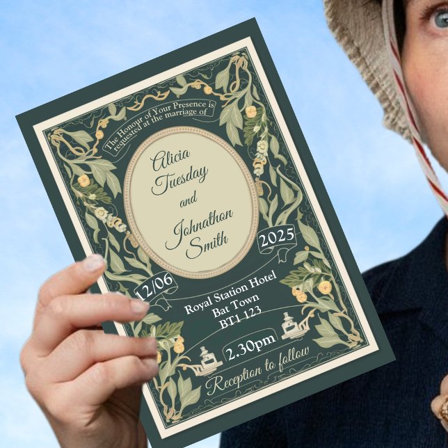 Invitation Gothique romantique, Regencycore, époque de régenc (Créateur téléchargé)