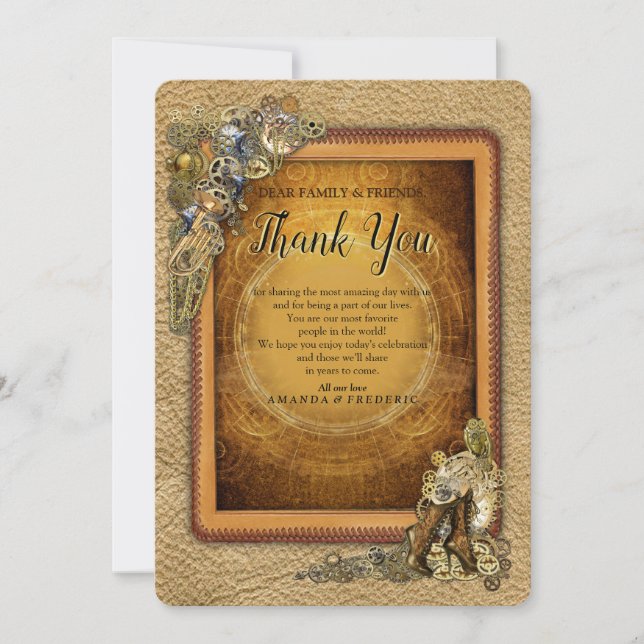 Invitation Gothique - Sculptures de Steampunk sur Merci en cu (Devant)
