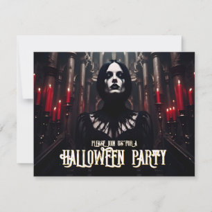 Invitation gothique sombre pour une soirée Hallowe