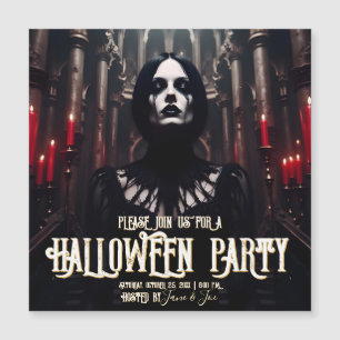 Invitation gothique sombre pour une soirée Hallowe