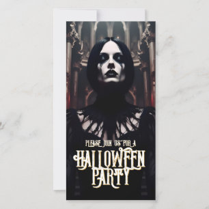 Invitation gothique sombre pour une soirée Hallowe