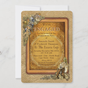 Invitation Gothique - Steampunk Engagement Party
