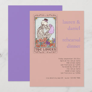 Invitation Gothique Tarot Card Amateurs Dîner de répétition M