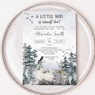 Invitation Gothique Un Petit Baby shower Boo