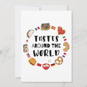 Invitation Goûts à travers le monde
