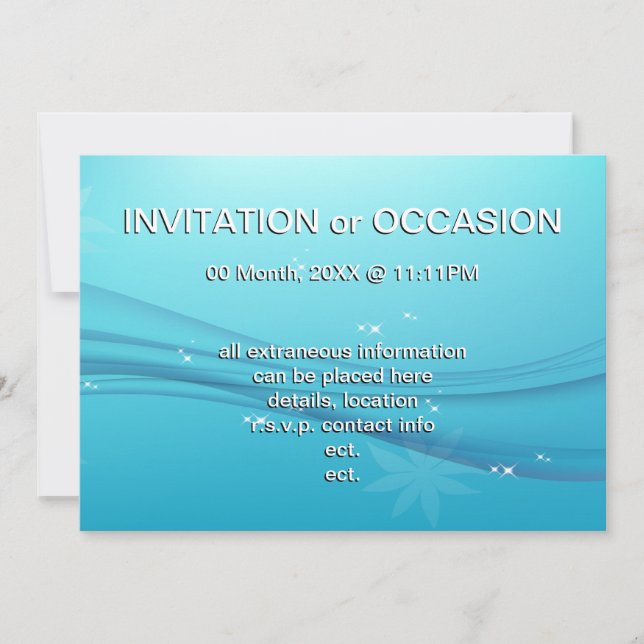 Invitation grâce bleue (Devant)
