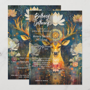 Invitation Grâce sacrée   Conception de cerf