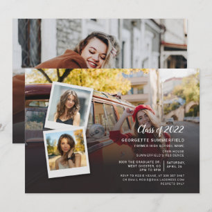 Invitation Grad 2024 Photo Collage Graduation Party