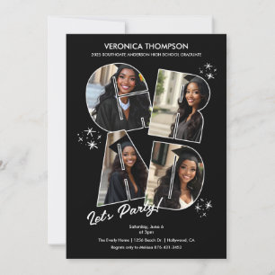 Invitation GRAD Collage de photos Fête de fin d'études