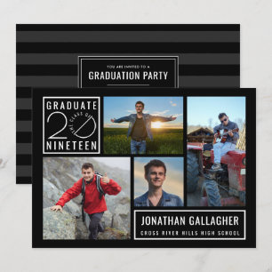 Invitation Graduate Class of 2019 4-Photo Party