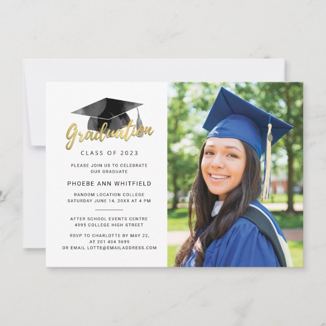 Invitation Graduation 2024 Photo Party (Devant)