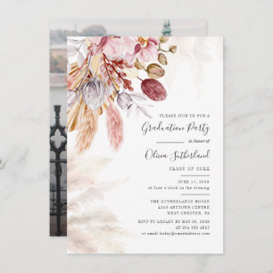 Invitation Graduation 2025 Photo Pampas Grad Party