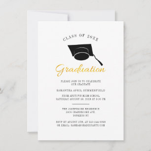 Invitation Graduation Class 2022 Moderne Minimaliste Grad Par
