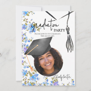 Invitation Graduation de calligraphie d'encre minimaliste
