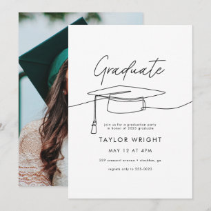 Invitation Graduation de la licence de photographie moderne