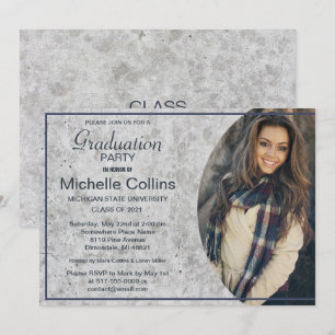 Invitation Graduation Design en béton