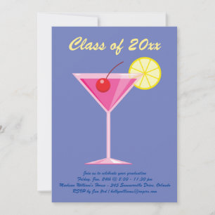 Invitation Graduation d'été - Violet