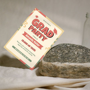 Invitation Graduation élégante du Parti