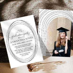 Invitation Graduation en calligraphie minimale