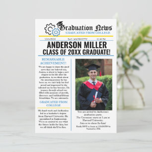 Invitation Graduation Ingénierie Journal Collège Unique