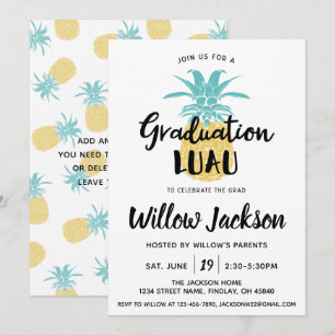 Invitation Graduation Luau Ohana Graduation Party Open House