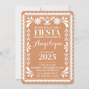 Invitation Graduation Party Papel Picado Mexican Fiesta 2025