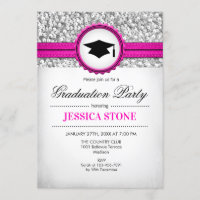 Graduation Party - Silver White Pink