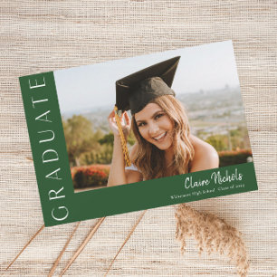 Invitation Graduation photo horizontale moderne