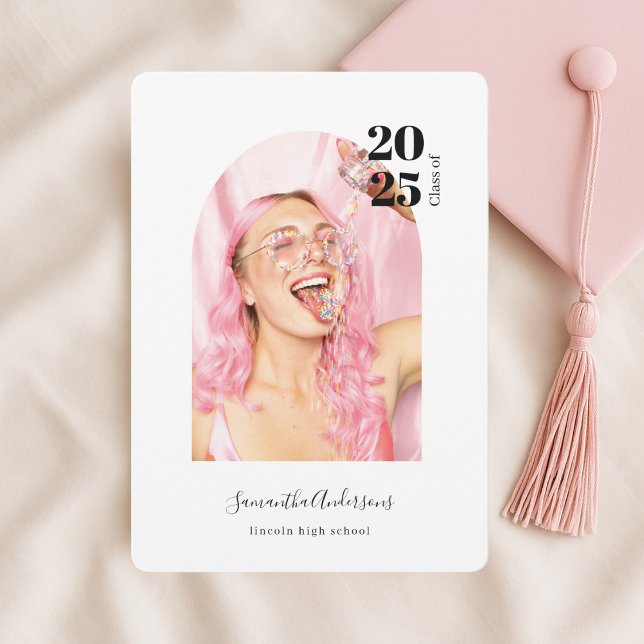 Invitation Graduation photo moderne amusante (Créateur téléchargé)