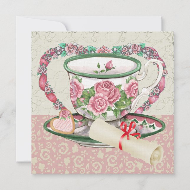 Invitation Graduation Sweet Coffee / Tea Party - SRF (Devant)