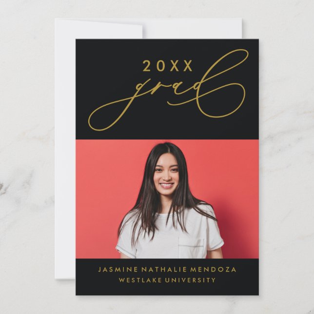 INVITATION GRADUELLE DE CALLIGRAPHIE WHIMSIQUE (Devant)