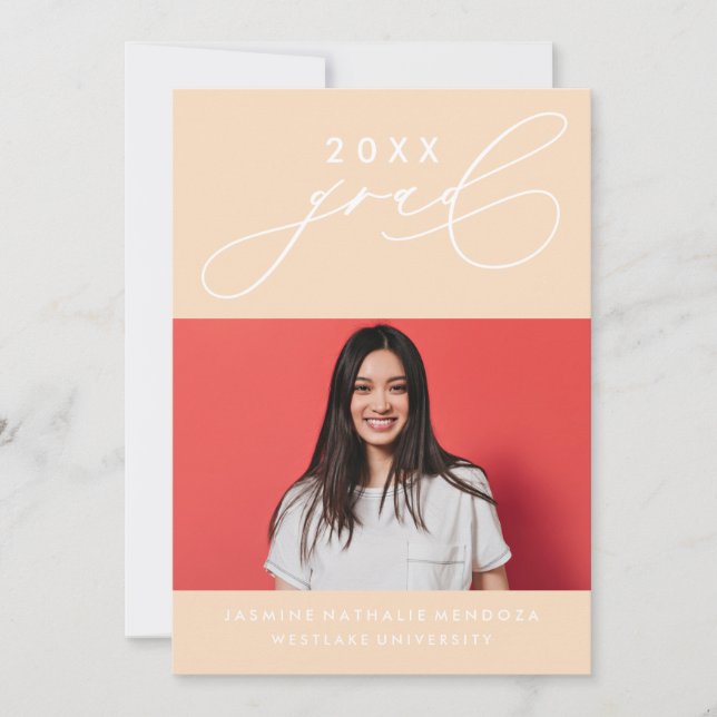 INVITATION GRADUELLE DE CALLIGRAPHIE WHIMSIQUE (Devant)