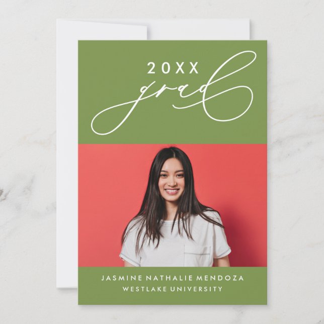 INVITATION GRADUELLE DE CALLIGRAPHIE WHIMSIQUE (Devant)