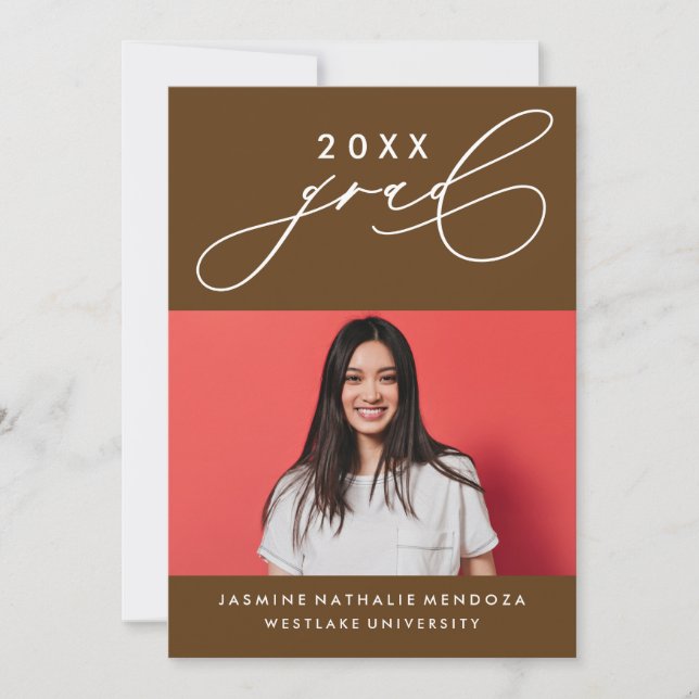 INVITATION GRADUELLE DE CALLIGRAPHIE WHIMSIQUE (Devant)