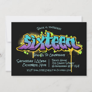 Invitation Graffiti Ado Seize