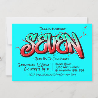 Invitation Graffiti Clair Sept